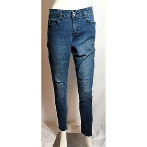 DKNY Dark Wash Mid-Rise Skinny Jeans - Size 8